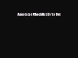 [PDF Download] Annotated Checklist Birds Ont [Read] Full Ebook