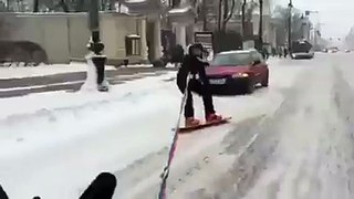 Snowboarding in St. Petersburg