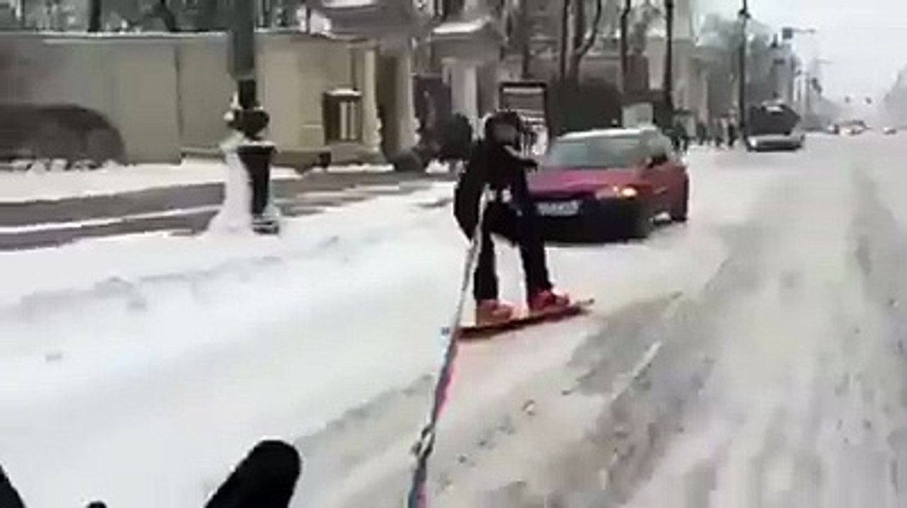 Snowboarding in St. Petersburg