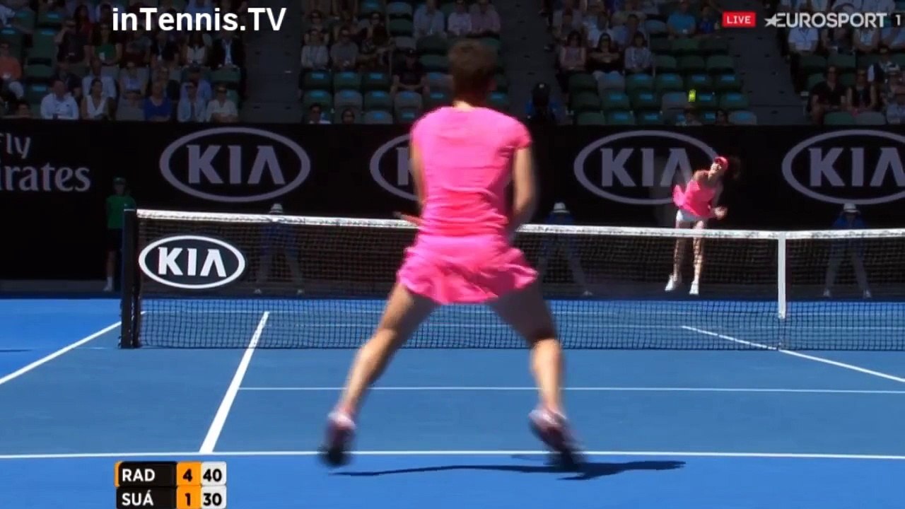 Agnieszka Radwanska vs Carla Suárez Navarro ~ Highlights -- AO 2016