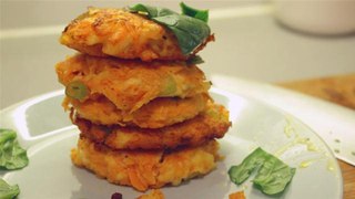 Halloumi And Carrot Fritters