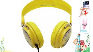 Wesc Oboe Blanery Green - Auriculares con sistema de manos libres amarilo y plateado