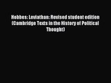 (PDF Download) Hobbes: Leviathan: Revised student edition (Cambridge Texts in the History of