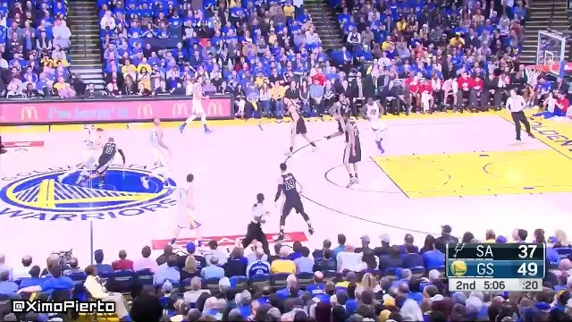 San Antonio Spurs vs Golden State Warriors - 1st Half Highlights