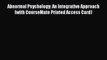 [PDF Download] Abnormal Psychology: An Integrative Approach (with CourseMate Printed Access