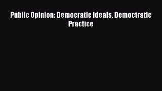 (PDF Download) Public Opinion: Democratic Ideals Democtratic Practice PDF