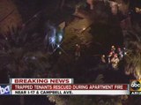 Fire forces people out of Phoenix apartments