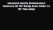 [PDF Download] Information Security: 4th International Conference ISC 2001 Malaga Spain October