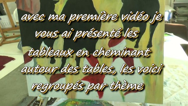 MICHOU W-D.D. AMATEEUR D'ART - 19 JANVIER 2016 - TABLEAUX - I - NUAGES - LA CORRIDA - LE PHARE.