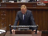 Poseł Witold Zembaczyński - Wystąpienie z dnia 29 grudnia 2015 roku.