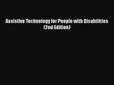 [PDF Download] Assistive Technology for People with Disabilities (2nd Edition) [Download] Online