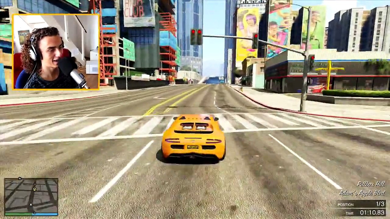 Amazing Car Stunt Race (GTA 5 Funny Moments)