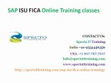 SAP ISU FICA Online Training Classes | online training classes on sap isu fica