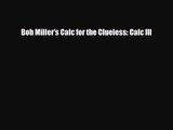 [PDF Download] Bob Miller's Calc for the Clueless: Calc III [PDF] Full Ebook