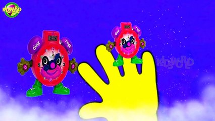 Finger Family Toon Clock Cartoon Nursery Rhyme For Kids | Baby Songs | Kids World |