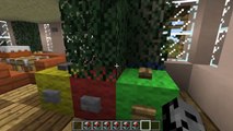 Minecraft: INSTANT CHRISTMAS STRUCTURES! (HOUSES, SNOWMAN, SLEIGH, & CHRISTMAS TREE!) Mod Showcase