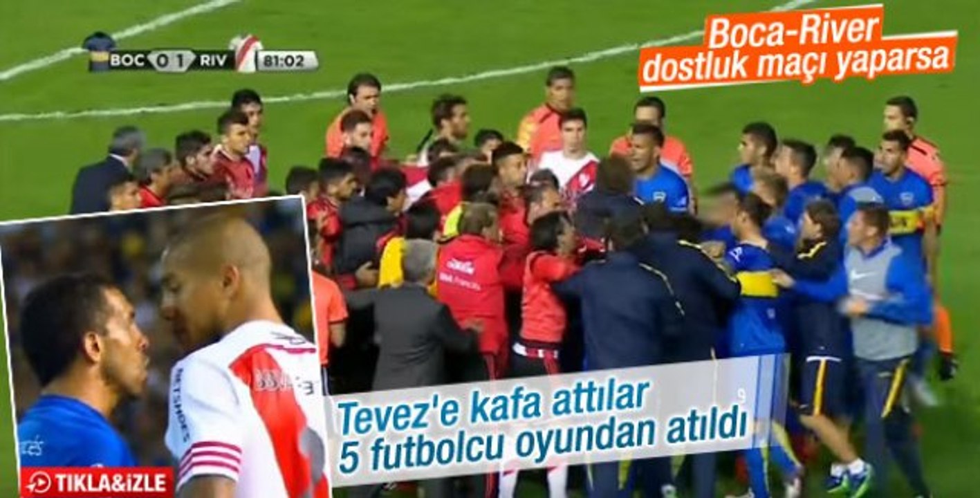 Five players sent off in River Plate v Boca Juniors ‘friendly’