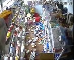 Nepal Earthquake   CCTV footage  at inside a genral grocery store 25 April 2015 Biggest Earthquakes