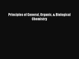 Principles of General Organic & Biological Chemistry Free Download Book