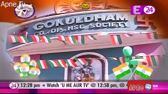 Taarak Mehta ka Ooltah Chashmah 26th January 2016 Republic Day ki Celebration ki Tayari Set Mein Apne.TV
