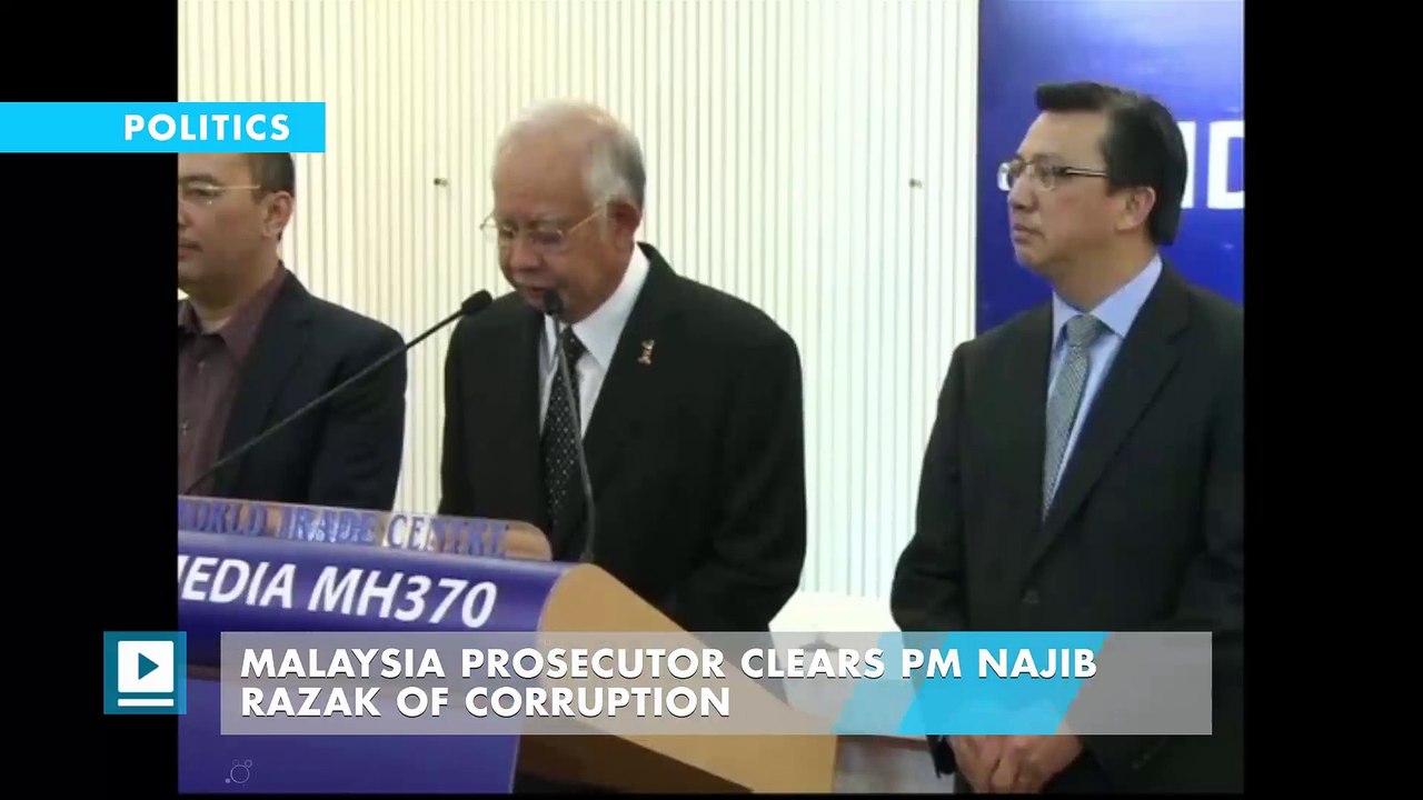 Malaysia prosecutor clears PM Najib Razak of corruption