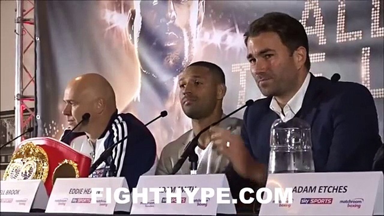 KELL BROOK AND EDDIE HEARN SOUND OFF ON AMIR KHAN DURING PRESS CONFERENCE TO ANNOUNCE BIZIER CLASH (Funny Videos 720p)