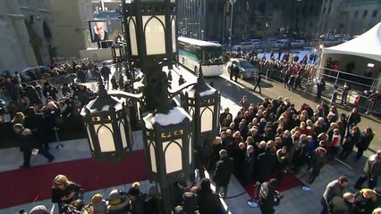 Celine Dion Mourns at René Angélil's Funeral