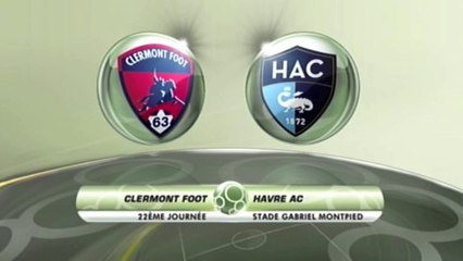 Résumé de Clermont - HAC (2-1) du 25/01/2016