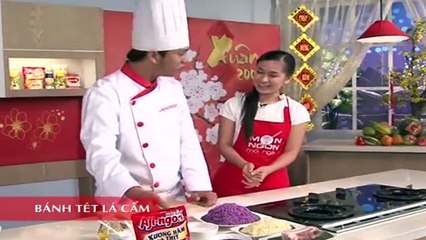 Bánh tét lá cẩm