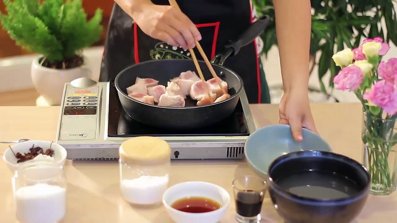 Cách làm món thịt kho tàu đẹp mắt, thơm ngon