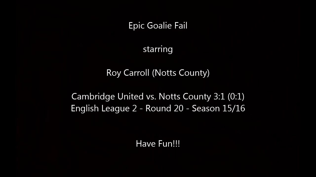Epic Goalie Fail (very funny!)