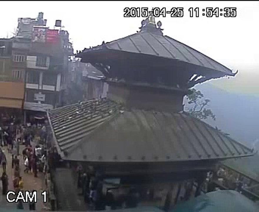 Nepal Earthquake 2072 CCTV footage of Manakamana Temple  Historical Earthquakes