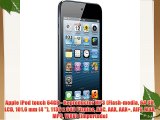 Apple iPod touch 64GB - Reproductor MP3 (Flash-media 64 GB LCD 101.6 mm (4 ) 1136 x 640 Pixeles