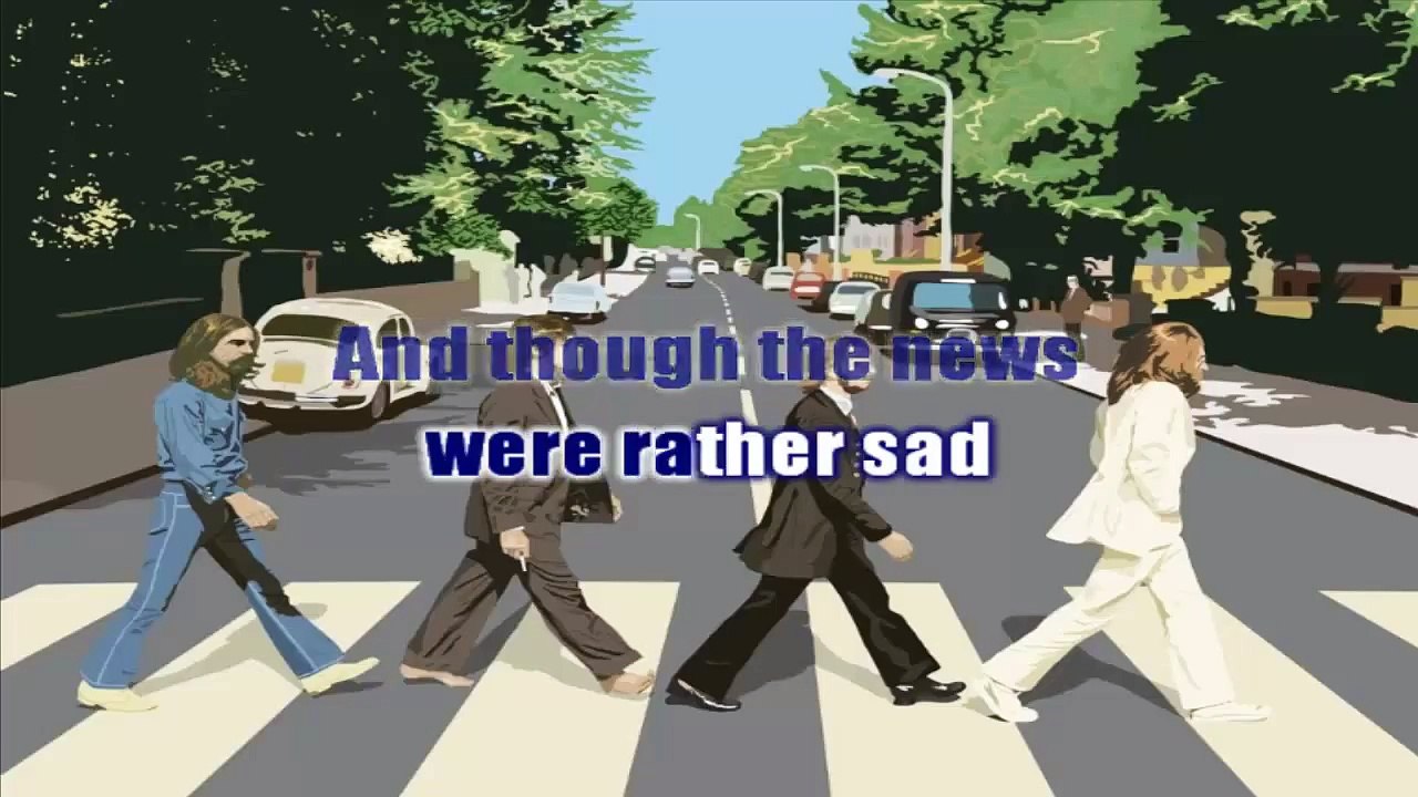 The Beatles - A day in the life - karaoke lyrics