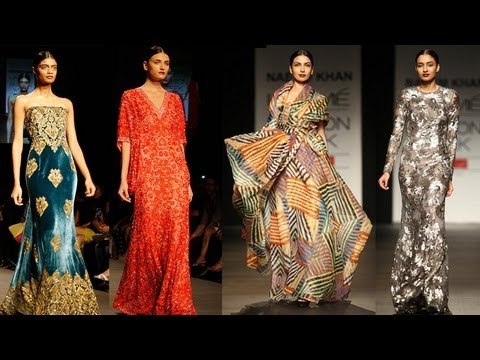 Designer Naeem Khan's Collection at Lakmé Fashion Week 2013