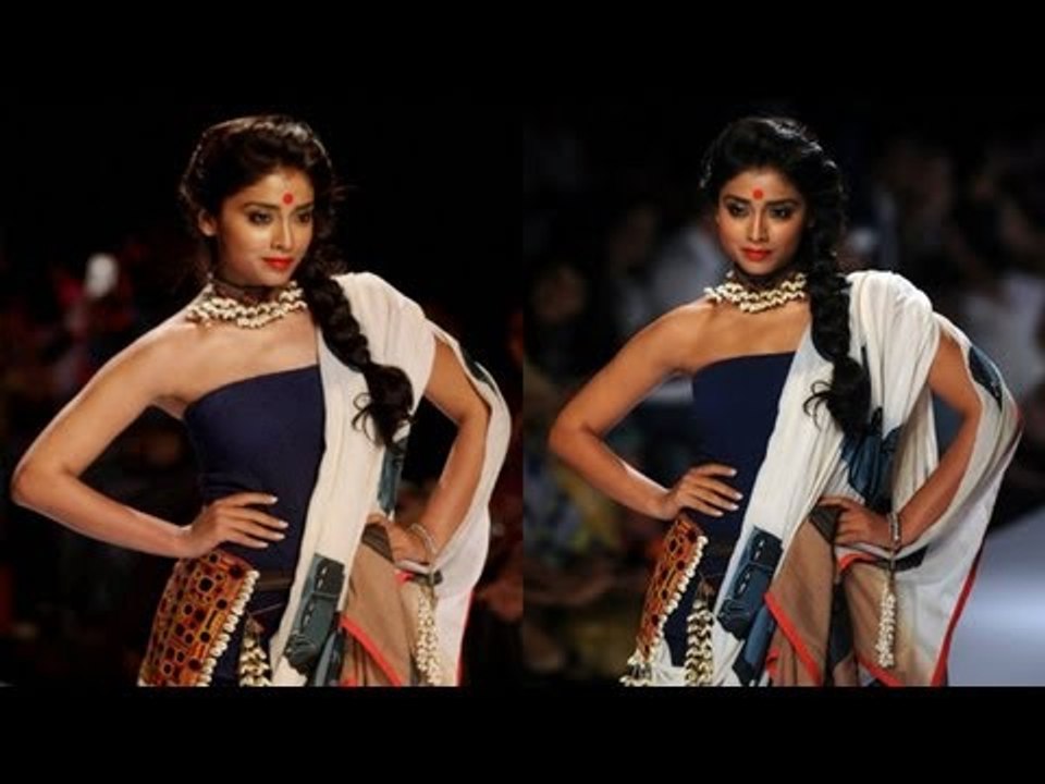 Shriya Saran Walks The Ramp For Asmita Marwa LFW 2013