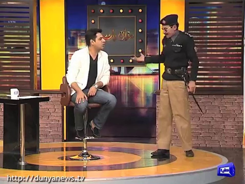 Policeman Afzal learns new dance steps form DIG