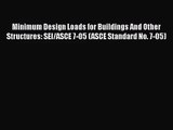 [PDF Download] Minimum Design Loads for Buildings And Other Structures: SEI/ASCE 7-05 (ASCE