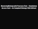 (PDF Download) MasteringBiology with Pearson eText -- Standalone Access Card -- for Campbell