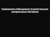 (PDF Download) Fundamentals of Management: Essential Concepts and Applications (9th Edition)