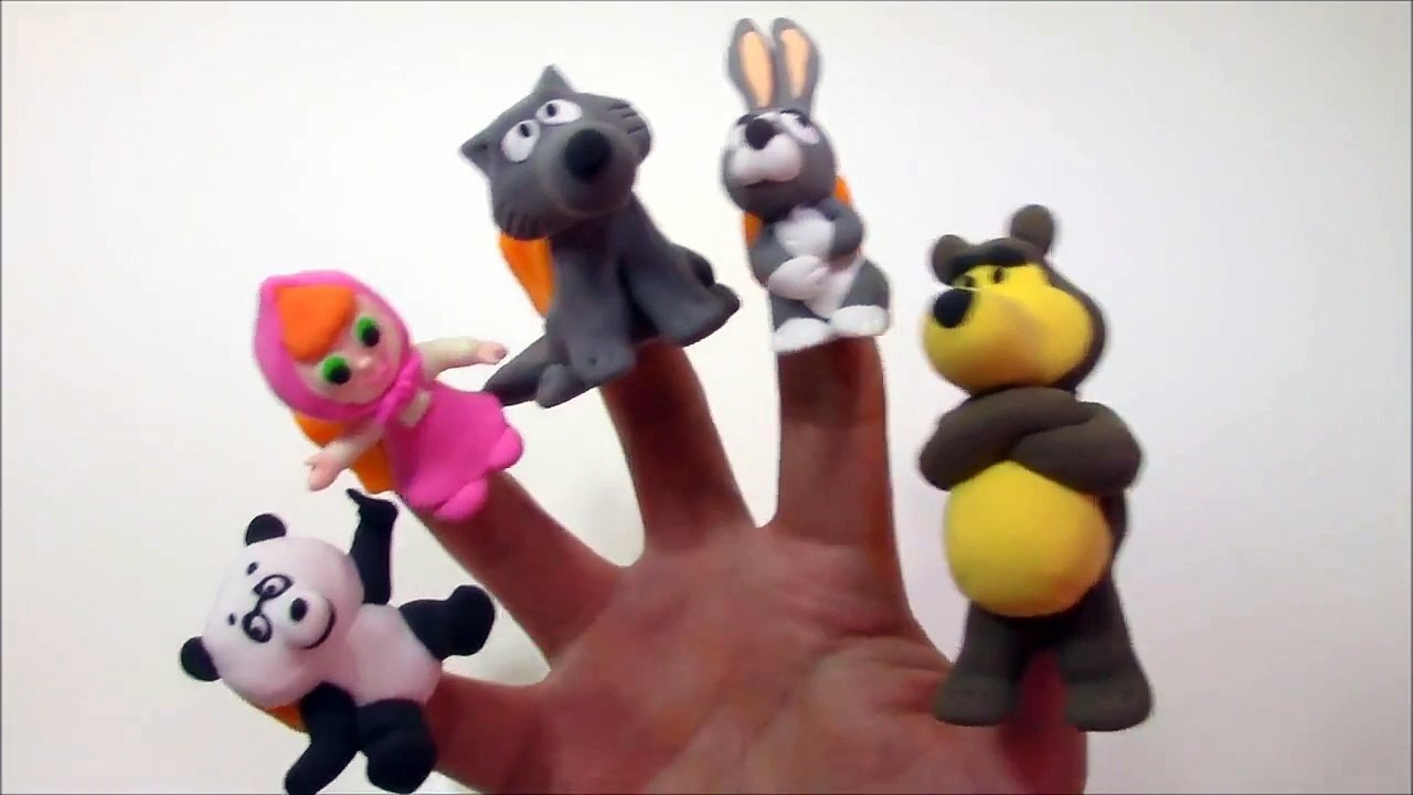 Masha and the Bear Finger Family Nursery Rhyme Song