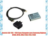 Bater?a SLB-10A   USB Sync/Cargador para Samsung Digimax M100 M110 NV9 PL50 PL51 PL60
