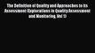 [PDF Download] The Definition of Quality and Approaches to its Assessment (Explorations in