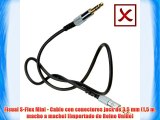 Fisual S-Flex Mini - Cable con conectores jack de 35 mm (15 m macho a macho) [Importado de