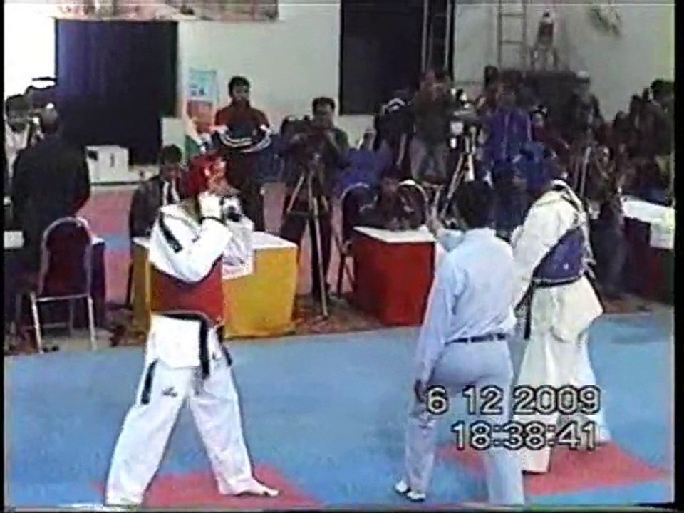adil bin talat pakistan taekwondo champion vs rana sharjeel hard hits 2009