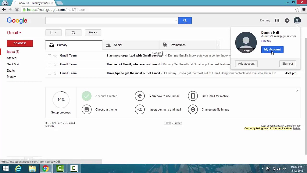 How to delete a Gmail Account permanently