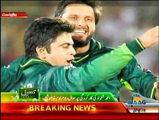 Shahid Afridi, when asked about Ahmed Shehzad's performance, says he has to go to another place