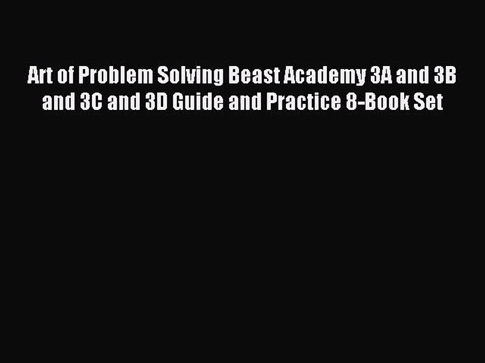 (PDF Download) Art of Problem Solving Beast Academy 3A and 3B and 3C and 3D Guide and Practice