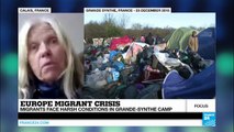 Meeting migrants in a muddy camp in northern France
