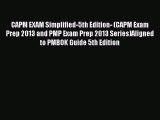 (PDF Download) CAPM EXAM Simplified-5th Edition- (CAPM Exam Prep 2013 and PMP Exam Prep 2013